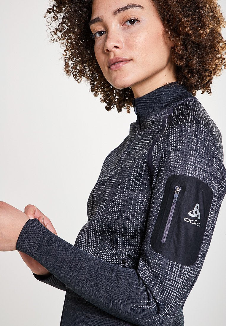 ODLO MIDLAYER FULL ZIP BLACKCOMB