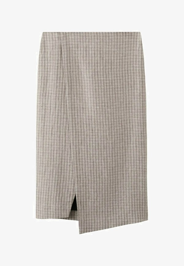 Mango A-line skirt - light grey