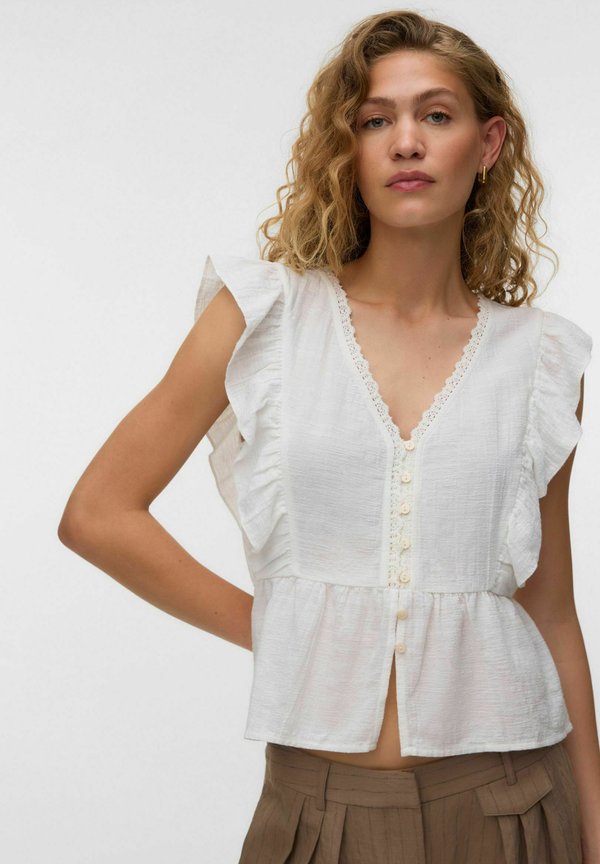 Vero Moda VMVIDO - Top - snow white