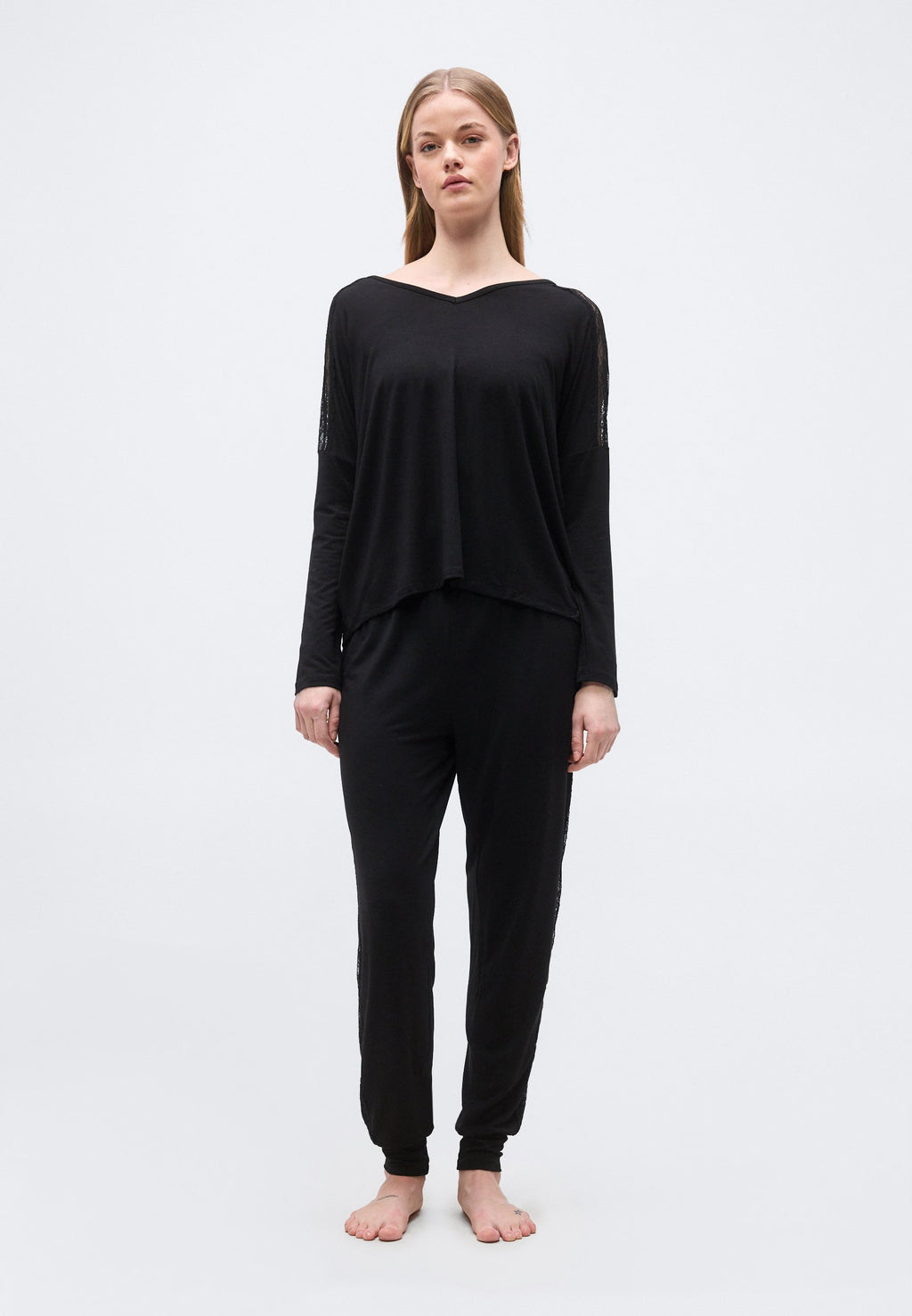 Anna Field MODAL & LACE NIGHTWEAR SET WITH LACE DETAIL