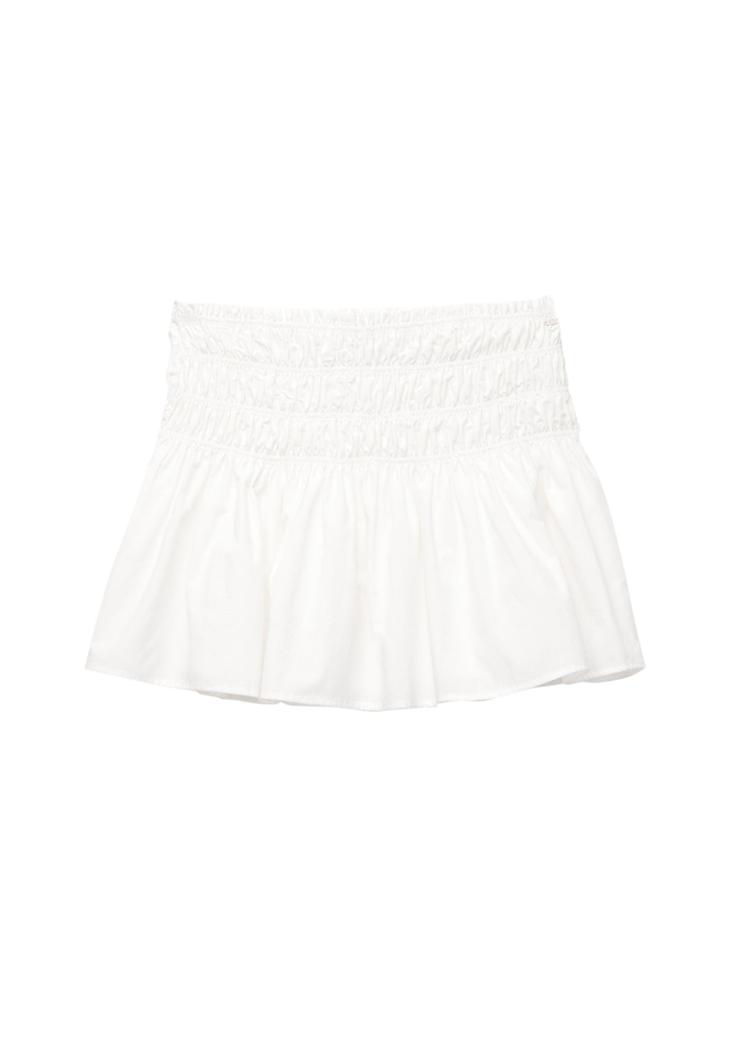 PULL&BEAR CHECK SMOCKED