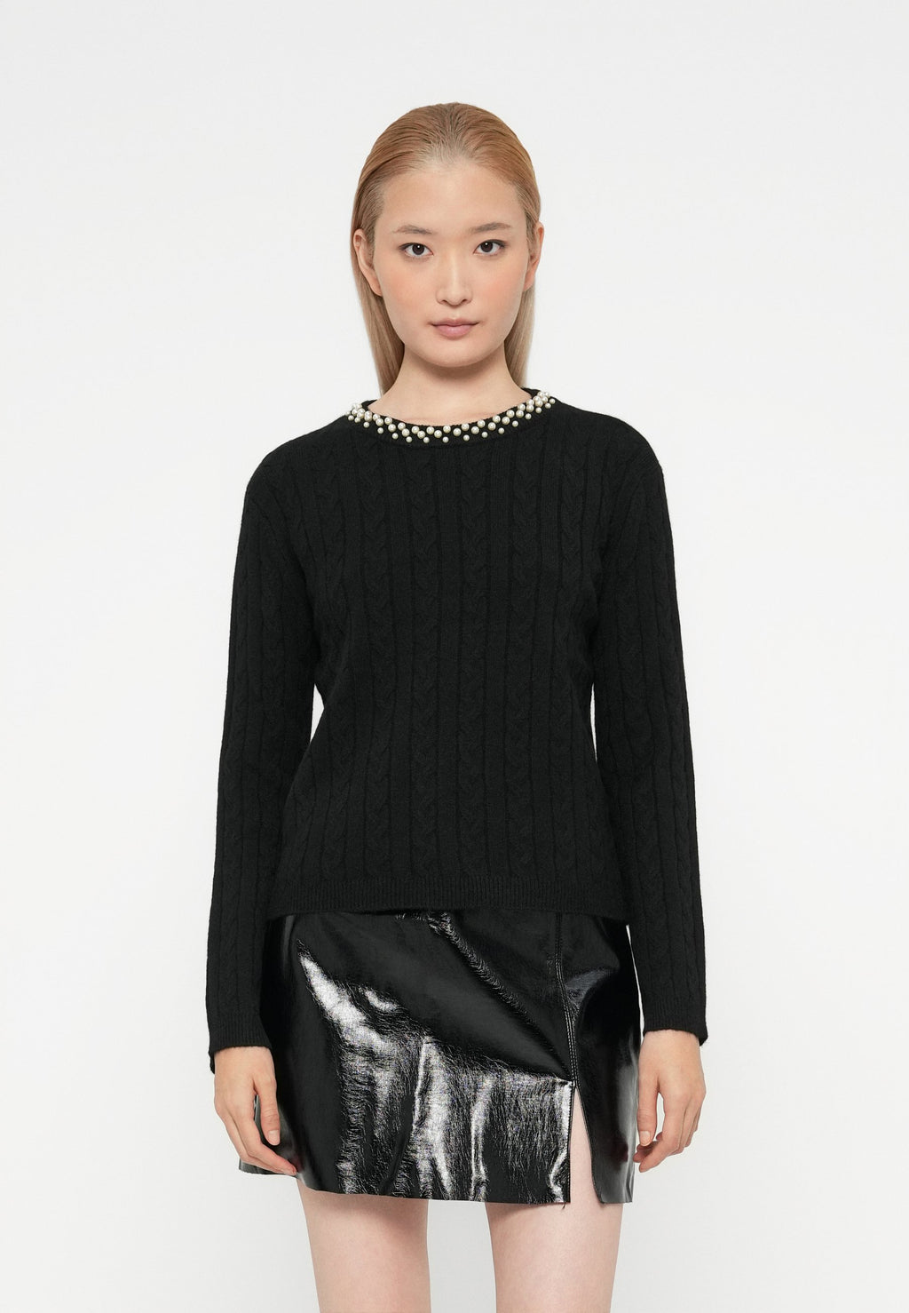 Vero Moda VMLUNA CABLE PEARL PULLOVER