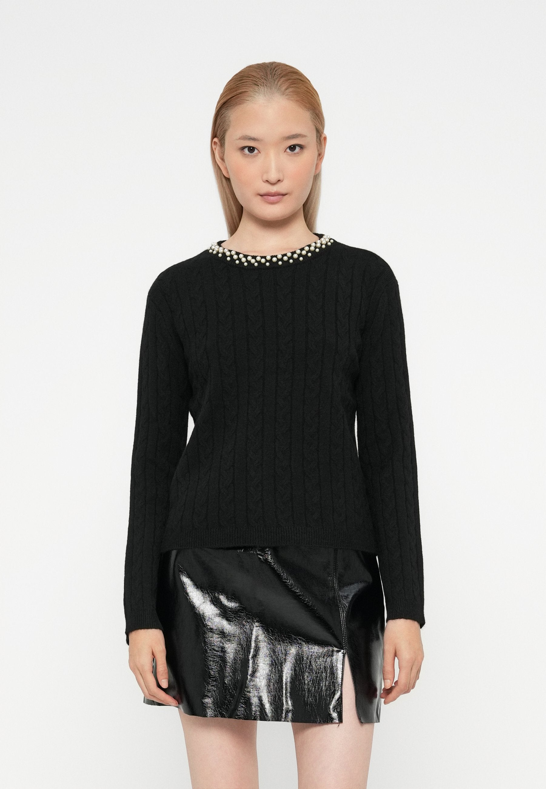 Vero Moda VMLUNA CABLE PEARL PULLOVER