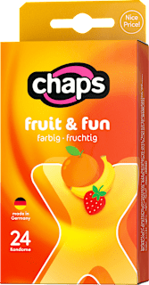 Kondome fruit & fun, Breite 52mm Chaps