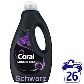Waschmittel flüssig Schwarz Coral
