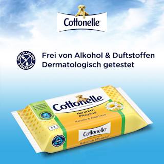 Feuchtes Toilettenpapier Natürlich Pflegend Cottonelle