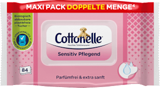 Feuchtes Toilettenpapier Sensitiv Pflegend, Maxi Pack Cottonelle