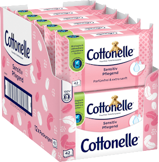 Feuchtes Toilettenpapier Sensitiv Pflegend Cottonelle