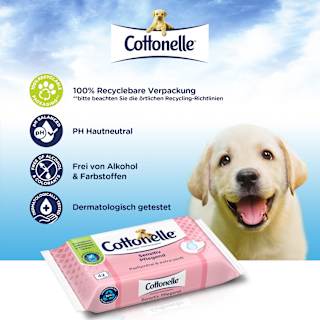 Feuchtes Toilettenpapier Sensitiv Pflegend Cottonelle