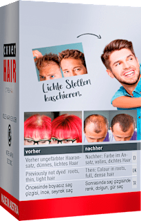 Streuhaar Haarverdichter Dunkelbraun Cover Hair