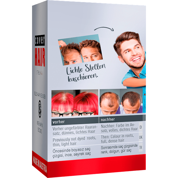 Streuhaar Haarverdichter Dunkelbraun Cover Hair