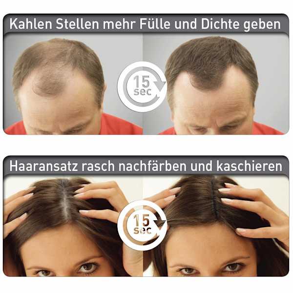 Streuhaar Haarverdichter Schwarz Cover Hair