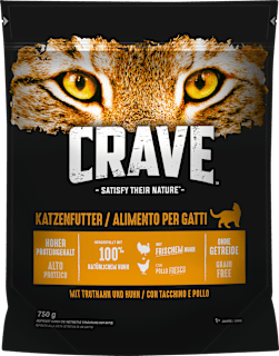 Trockenfutter Katze mit Truthahn & Huhn, Adult Crave