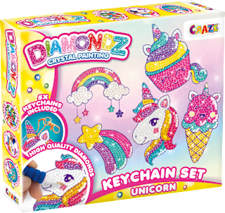Diamondz Key-Chain Unicorn Set  CRAZE