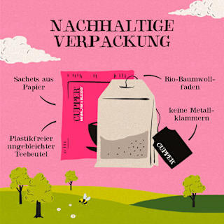 Früchtetee "Skinni Vanilli" mit Erdbeere & Vanille (20 Beutel) Cupper