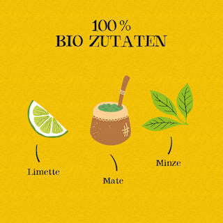 Kräutertee "Brazilian Sunset" mit Limette, Minze & Mate (20 Beutel) Cupper