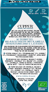 Kräutertee "Little Dreamer" mit Kamille, Zitronenmelisse & Lavendel (20 Beutel) Cupper