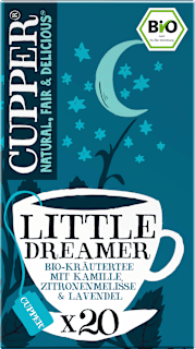 Kräutertee "Little Dreamer" mit Kamille, Zitronenmelisse & Lavendel (20 Beutel) Cupper