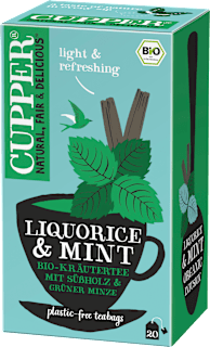 Kräutertee mit Süßholz & Minze (20 Beutel) Cupper