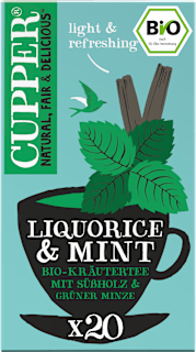 Kräutertee mit Süßholz & Minze (20 Beutel) Cupper