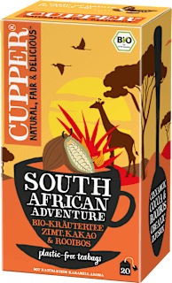 Kräutertee "South African Adventure" mit Zimt, Kakao & Rooibos (20 Beutel) Cupper