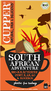 Kräutertee "South African Adventure" mit Zimt, Kakao & Rooibos (20 Beutel) Cupper