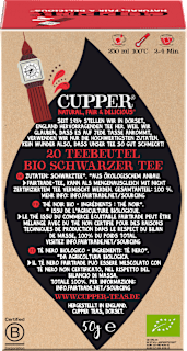 Schwarzer Tee "English Breakfast" (20 Beutel) Cupper
