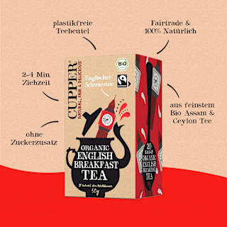 Schwarzer Tee "English Breakfast" (20 Beutel) Cupper