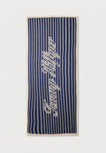 Tommy Hilfiger SCRIPT - Scarf - yale navy