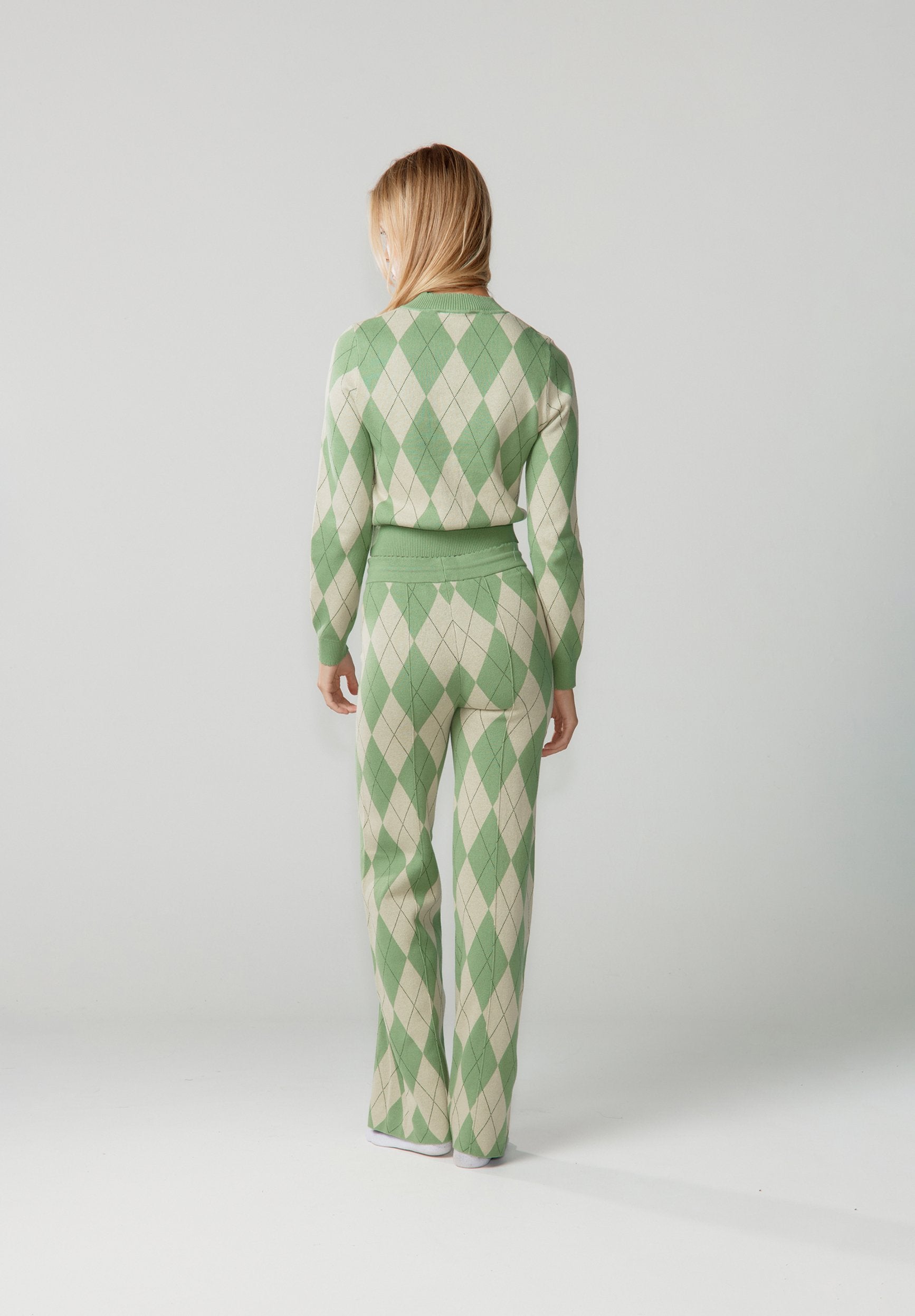 House of Sunny ARGYLE LOUNGE CARDIGAN