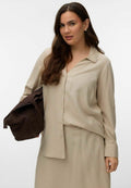 Vero Moda Curve VMCMYMILO - Button-down blouse - silver lining