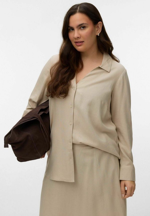 Vero Moda Curve VMCMYMILO - Button-down blouse - silver lining