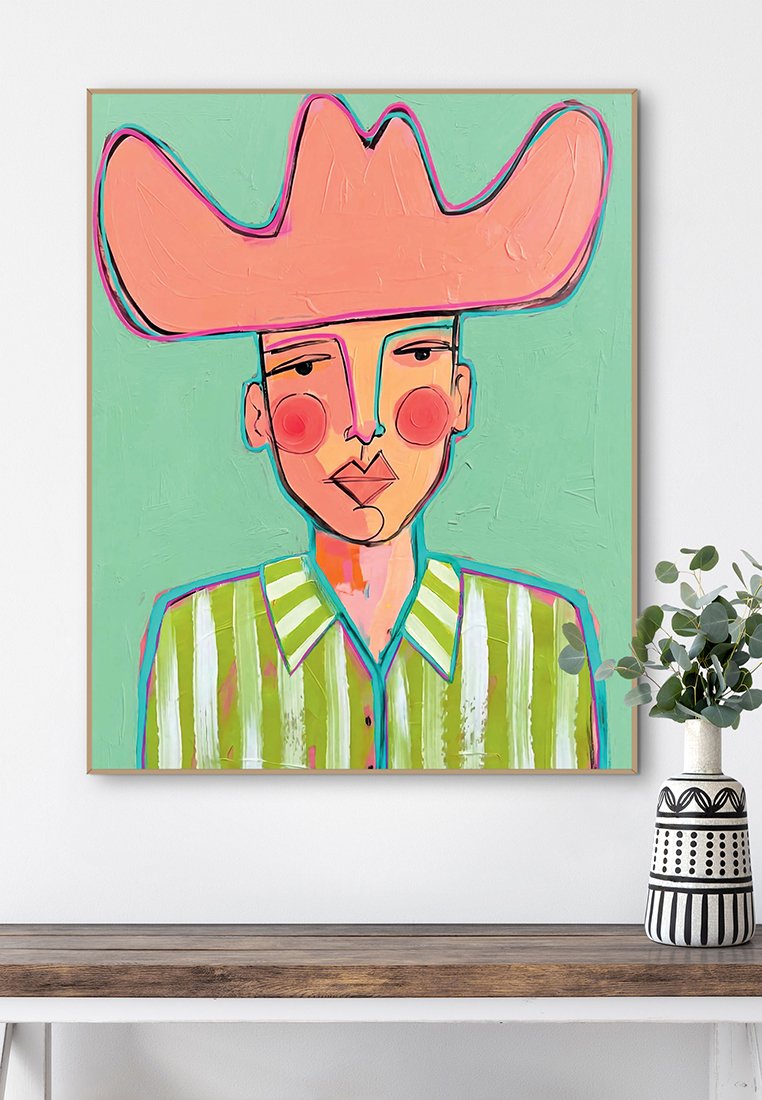 Orange Wallz COWBOY