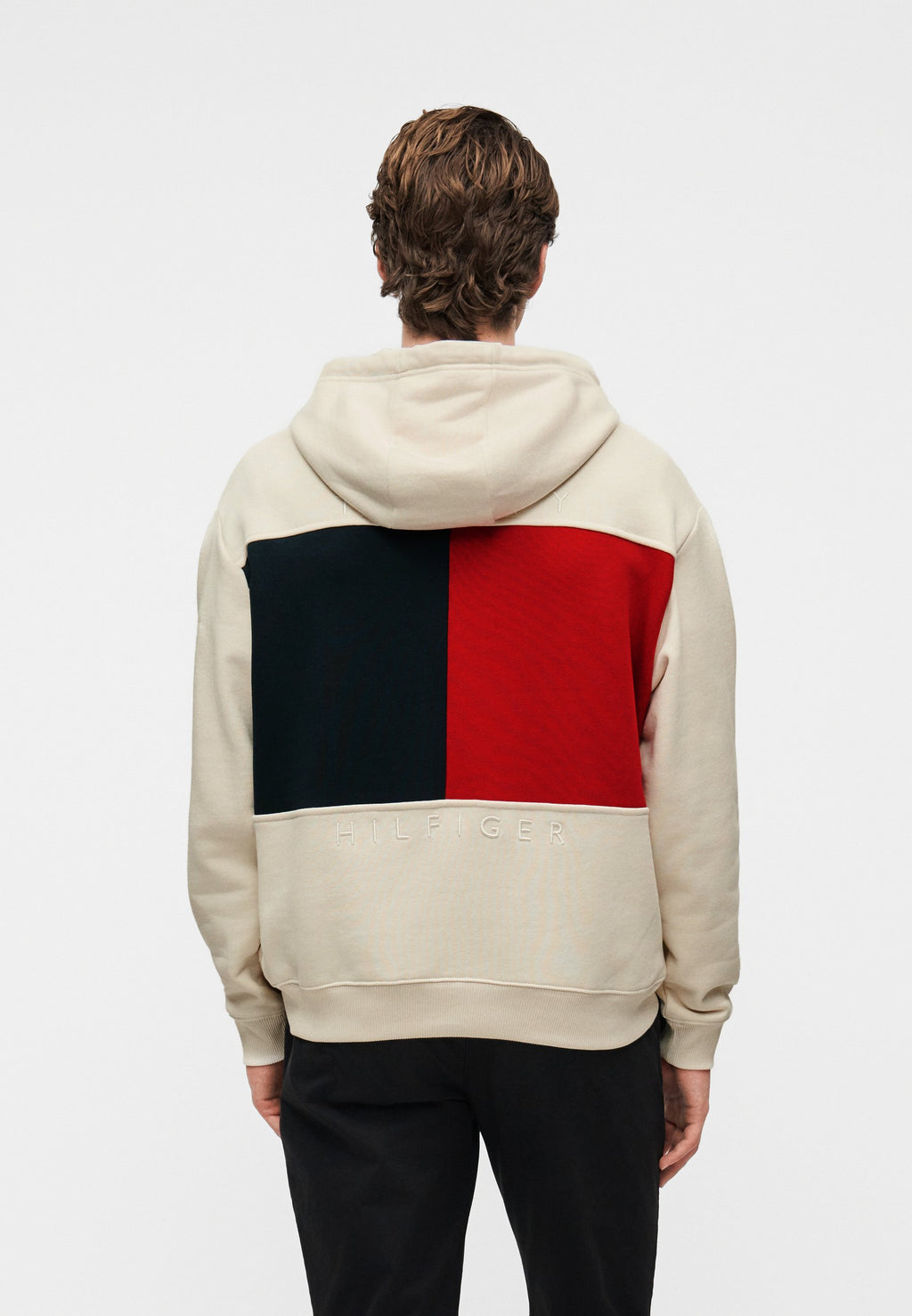 RELAXED BACK FLAG TERRY HOODY Media 3