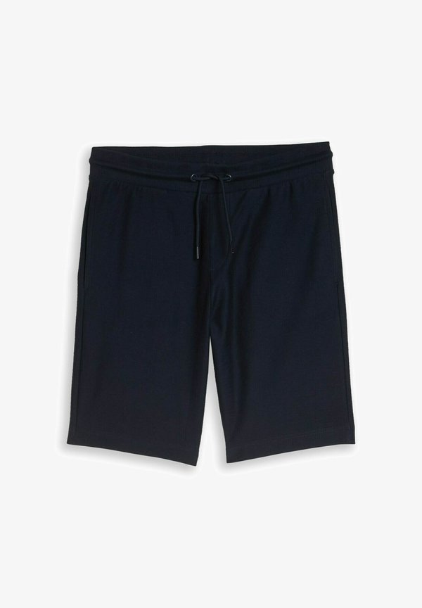 TOM TAILOR STRUCTURED SHORTS - Tracksuit bottoms - sky captain blue