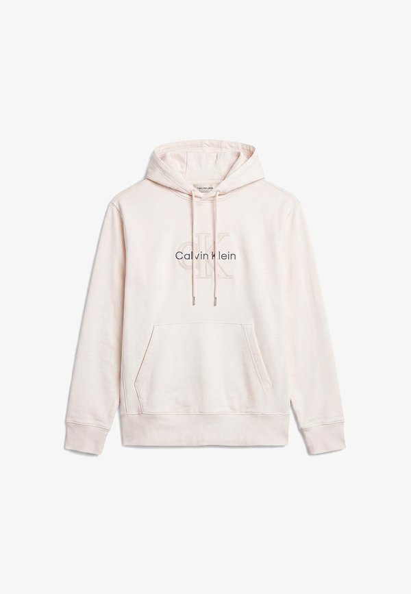 Calvin Klein Jeans CALVIN KLEIN JEANS PREMIUM TERRY DENIM LOGO HOODIE - Hoodie - tofu