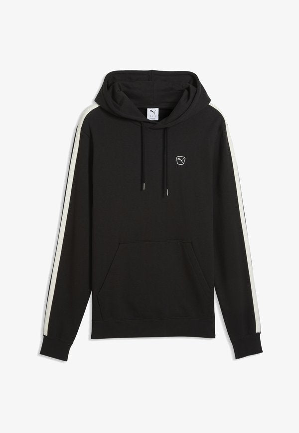 Puma ESSENTIALS ELEVATED FLEECE HOODIE - Hoodie - black-warm white