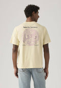 Levi's® VINTAGE FIT GRAPHIC TEE 501 BLUES VW WHI - Print T-shirt - record swap egret - tans