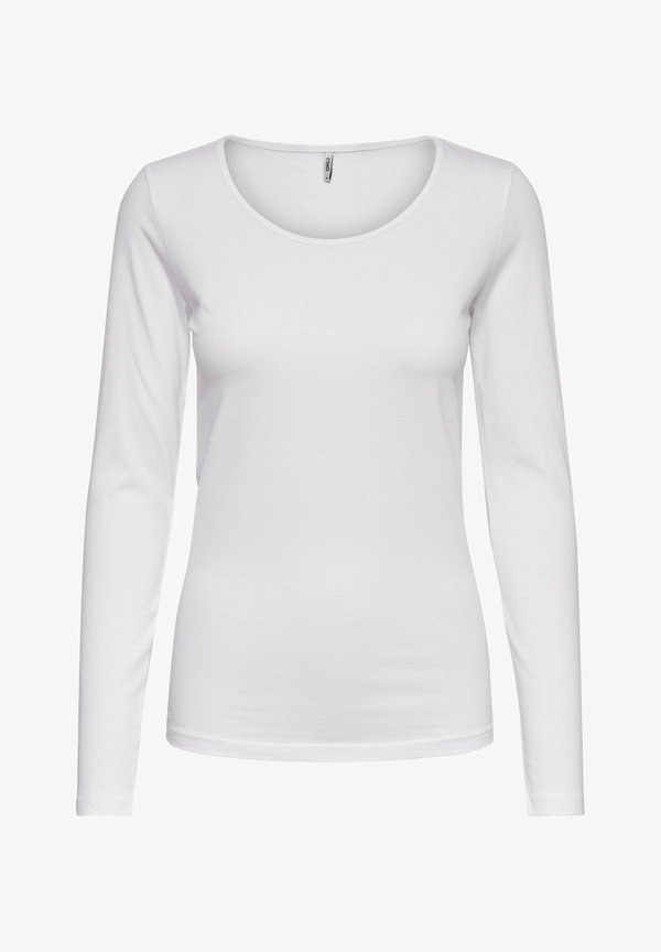 ONLY BASIC - Long sleeved top - white