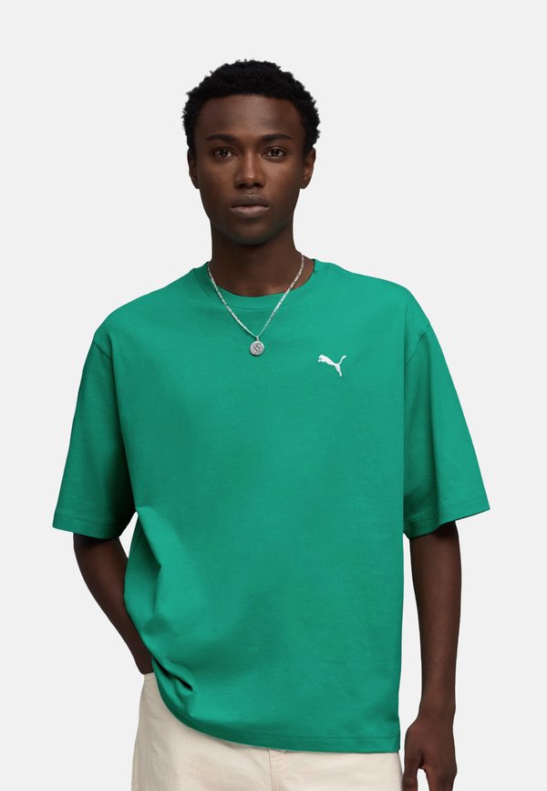 Puma WARDROBE ESS BOXY TEE 040 VAR - Basic T-shirt - mottled light gre