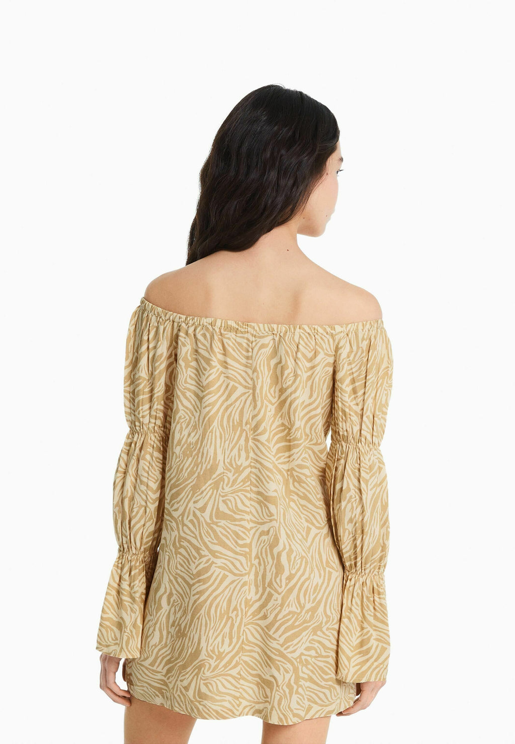 Bershka LONG SLEEVE GATHERED  MINI