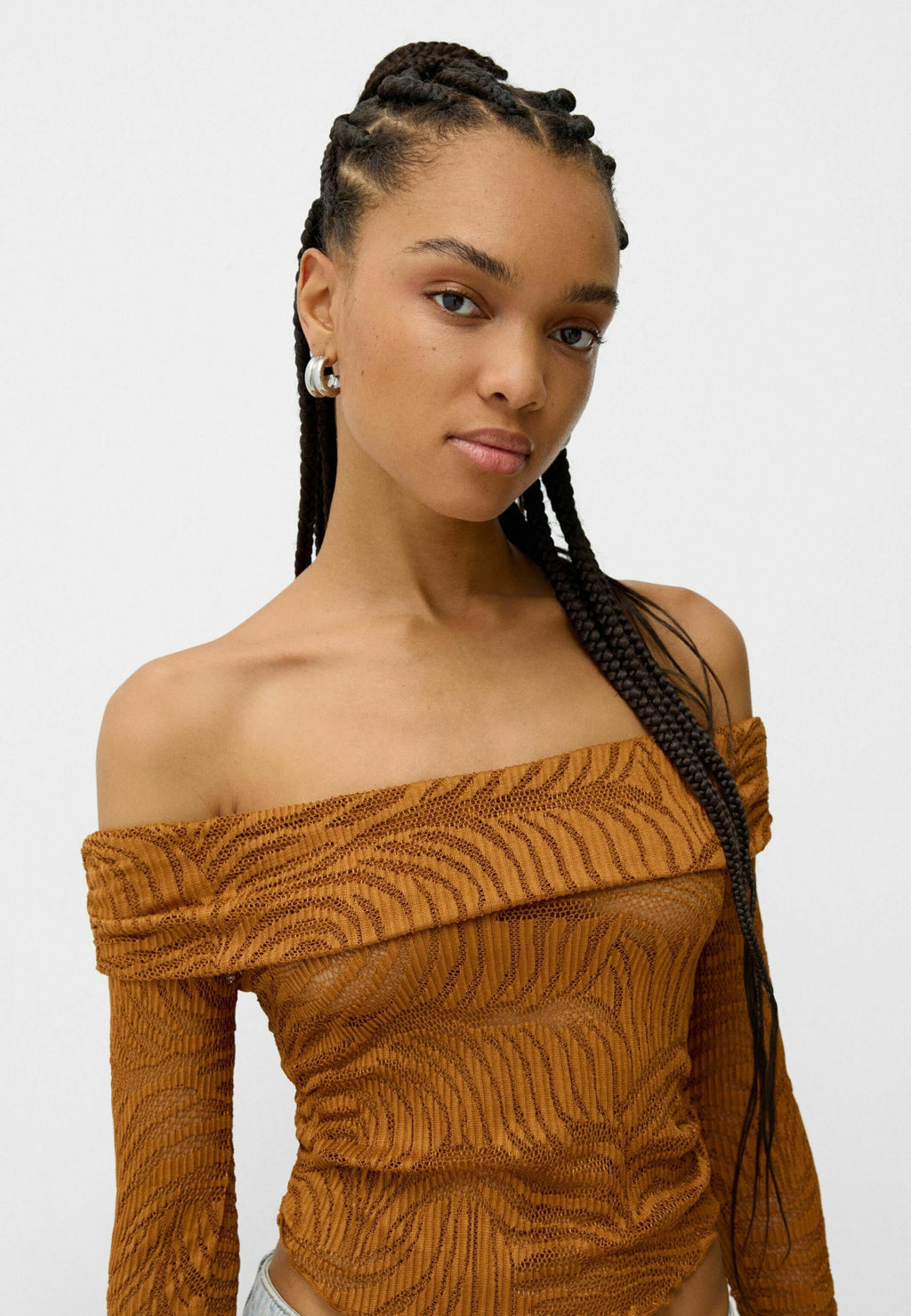 Bershka LONG SLEEVE RUSTIC