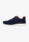Skechers BOUNTIFUL QUICK PATH - Trainers - nvhp navy   hot pink