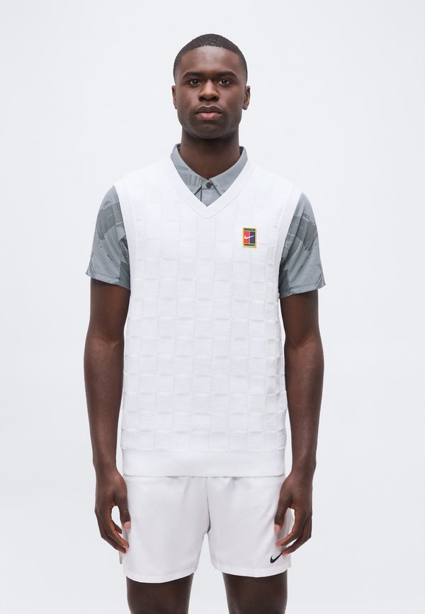 Nike Performance NIKECOURT ADVANTAGE SLAM SWEATER VEST - Jumper - white