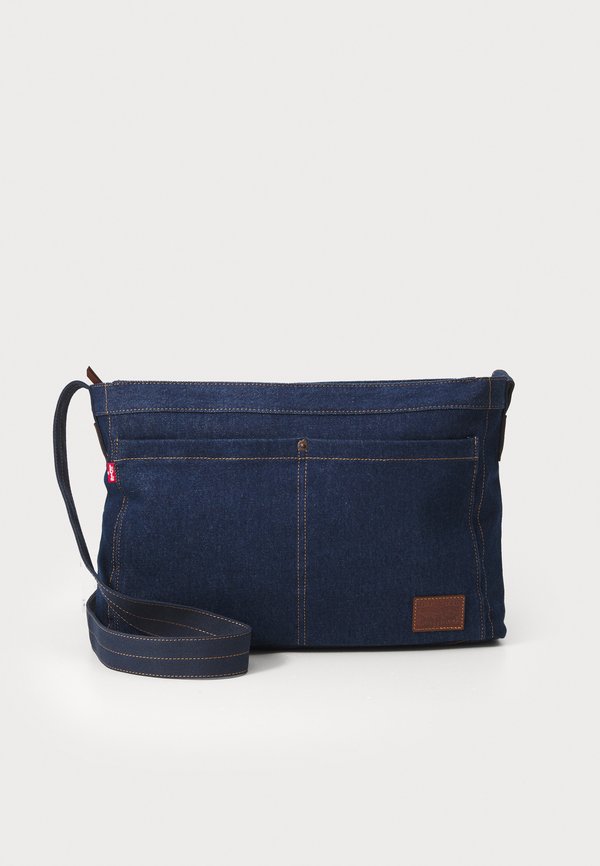 Levi's® HERITAGE MESSENGER UNISEX - Cross body bag - indigo rinse