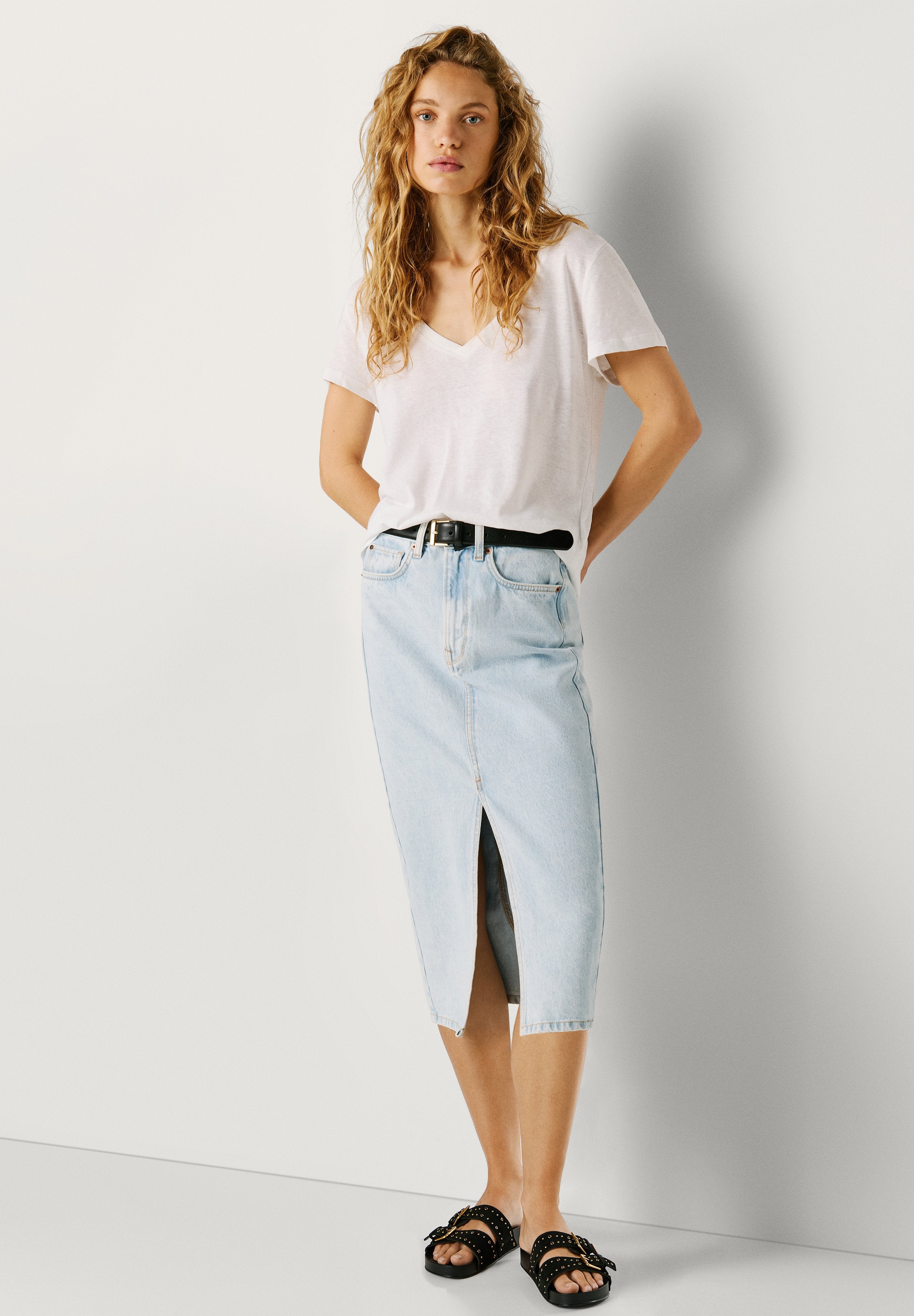 Pepe Jeans MIDI SKIRT NIKITA