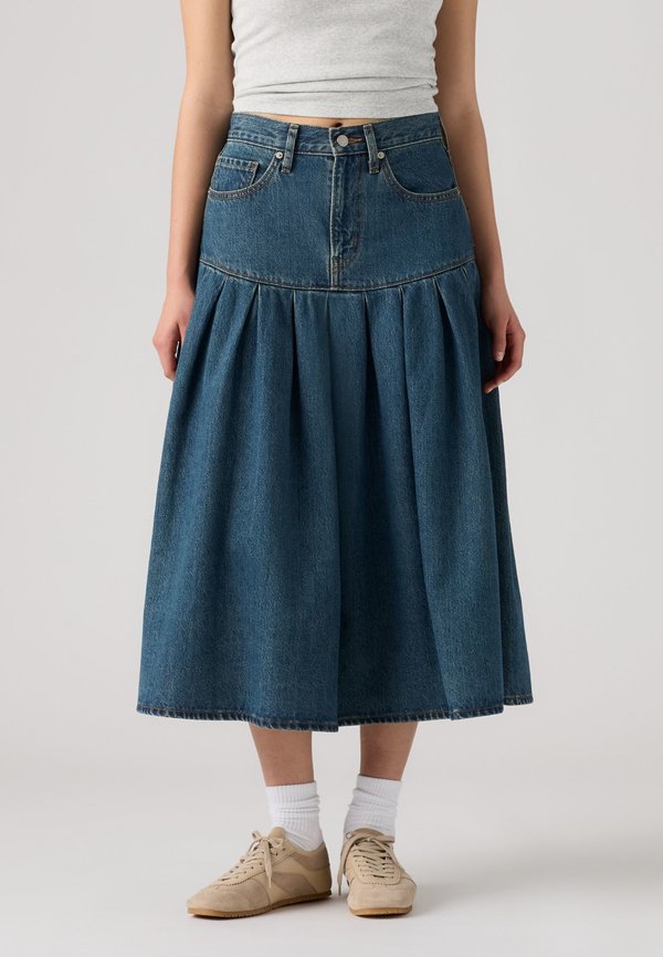 Levi's® YOKED PLEATED - Denim skirt - claim my heart