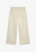 Vero Moda WIDE-FIT JEANS VMSANDIE-STRETCH MID RISE WIDE LEG FIT JEANS - Wide Leg - oatmeal