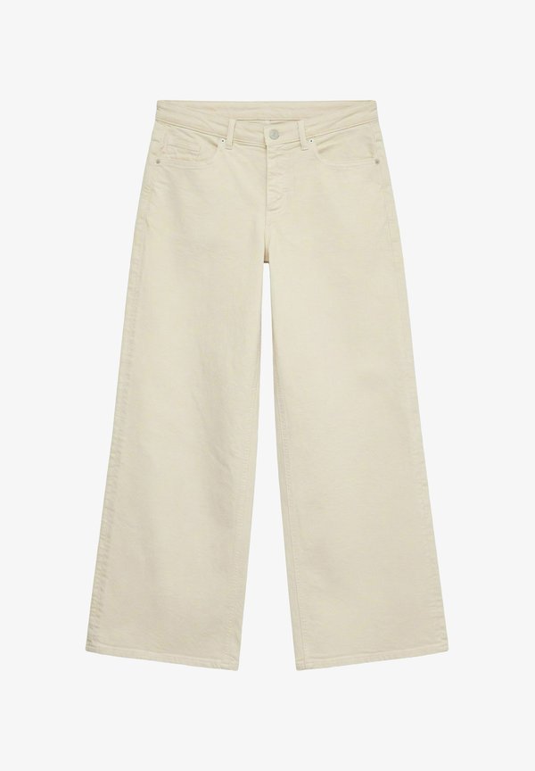 Vero Moda WIDE-FIT JEANS VMSANDIE-STRETCH MID RISE WIDE LEG FIT JEANS - Wide Leg - oatmeal