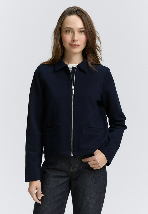 TOM TAILOR REGULAR FIT MIT REISSVERSCHLUSS - Summer jacket - sky captain blue